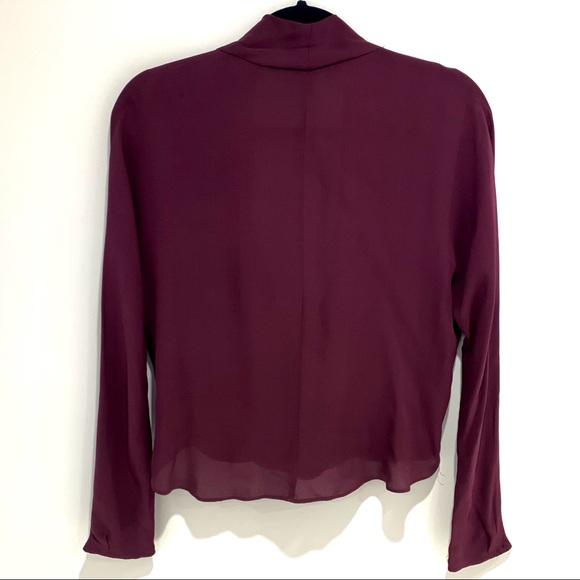 Babaton | Purple Jakob Wrap Top - Picture 2 of 4